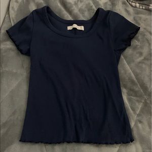 Dark blue tee shirt